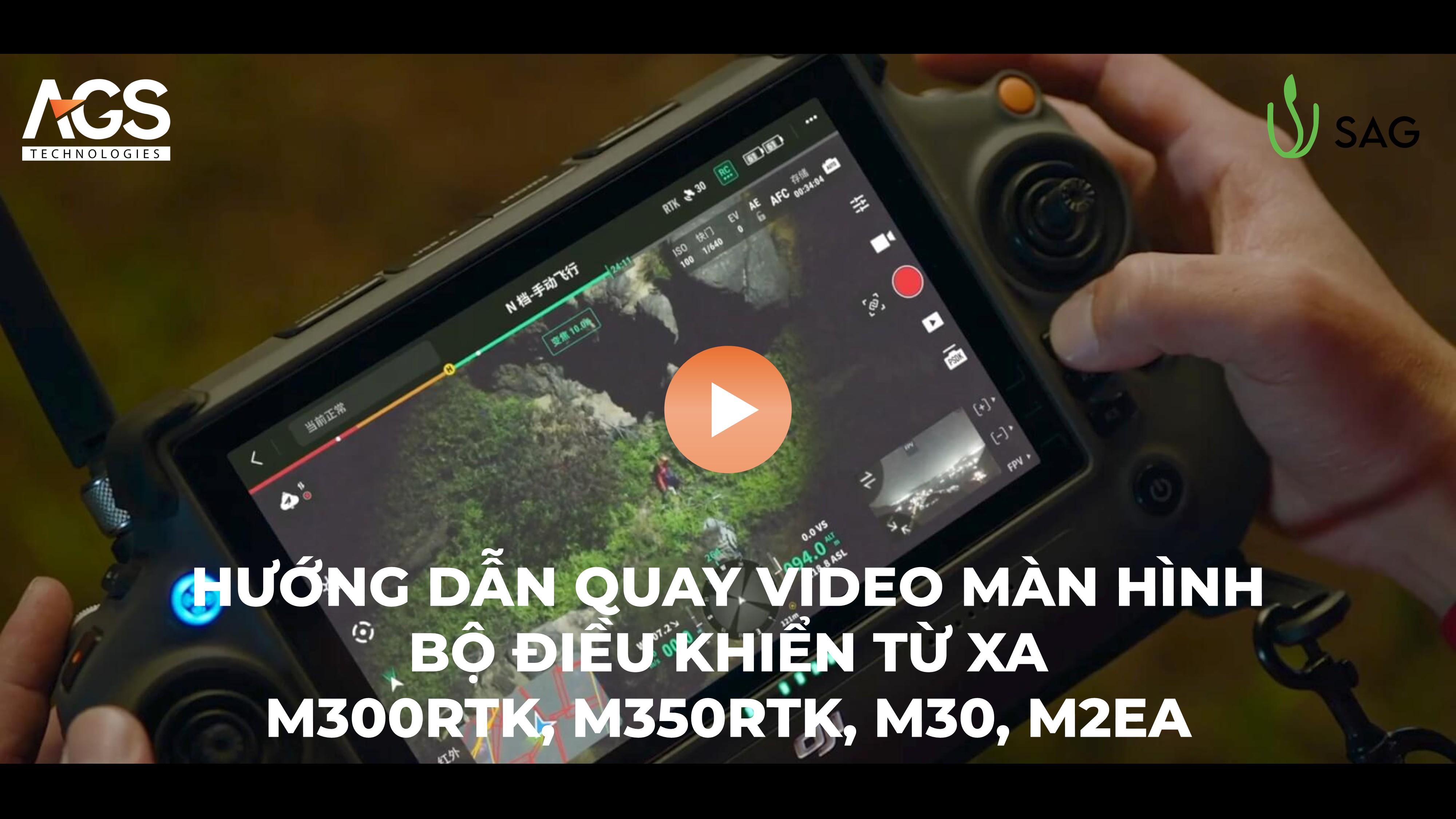 Hướng Dẫn Quay Màn Hình Tay Cầm Điều Khiển | Matrice 350/300 RTK, Matrice 30, Mavic 3 Enterprise